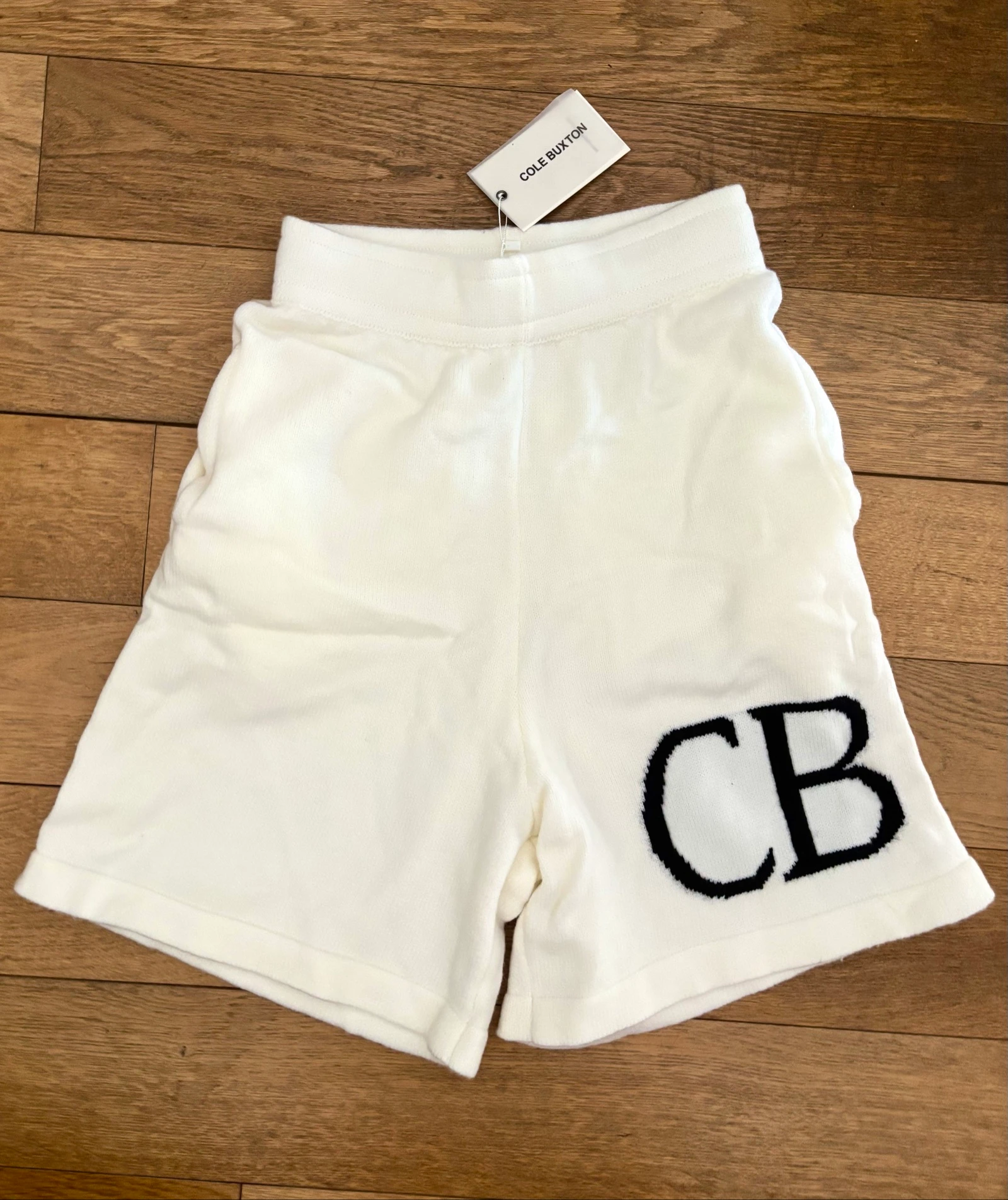 Bas short Cole Buxton beige/crème L
